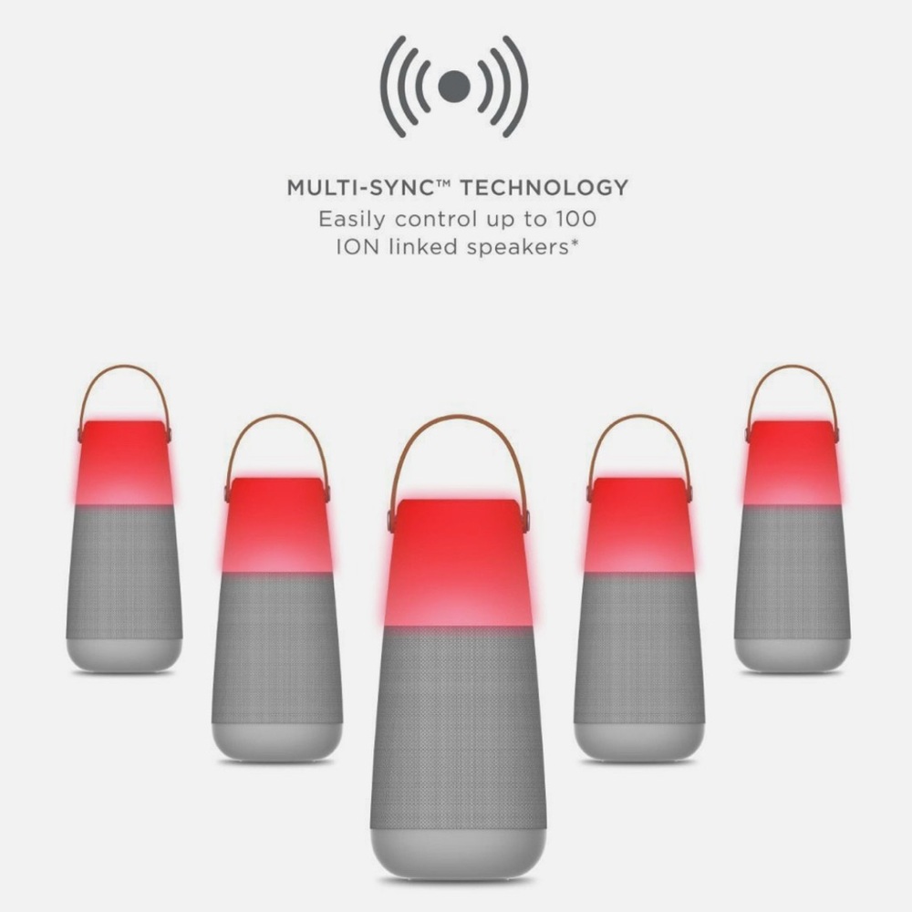 ION Bright Max 360° Bluetooth Speaker, LED Lighting, Multi-Sync, Ambient Sounds - Picture 5 of 9